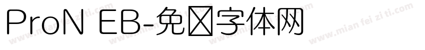 ProN EB字体转换